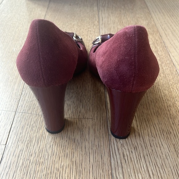 Gucci Horsebit Block High Heel Pump Size 39.5 - Picture 5 of 9